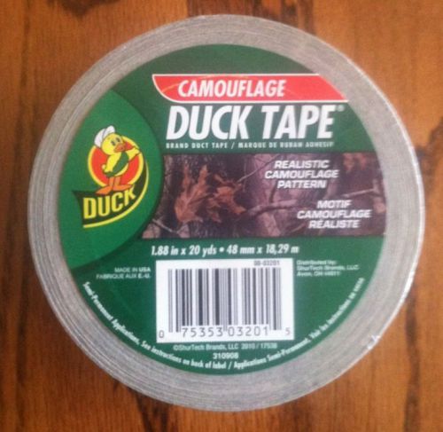 RealTree Camo / Camouflage Duck Brand Duct Tape 20yd Roll