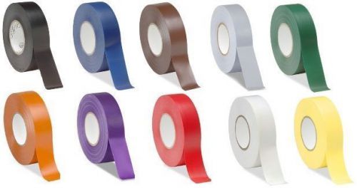 Straight razor PVC tape, 10 rolls. 1 of each color, or choose your own mix.