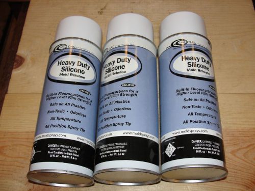 3 Cans of Heavy Duty Silicone with Mold Release