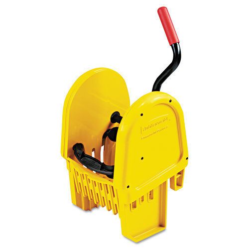 Rubbermaid commercial rcp757588yel wavebrake down-press wringer in yellow for sale