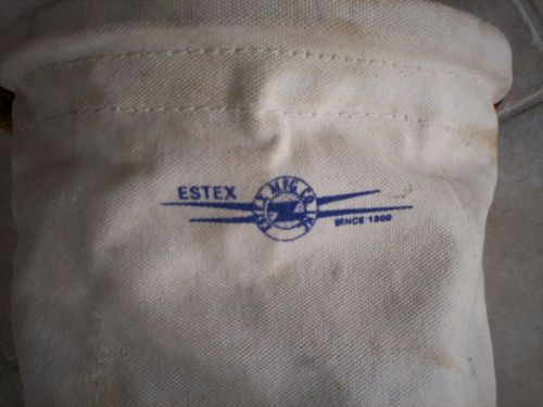 Estex leather bottom canvas tool bucket for sale