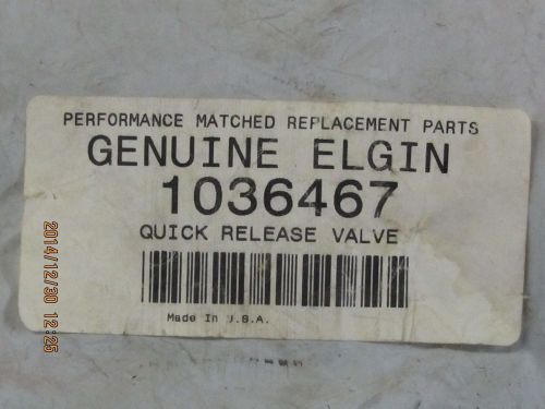 ELGIN SWEEPER QUICK RELEASE VALVE 1036467