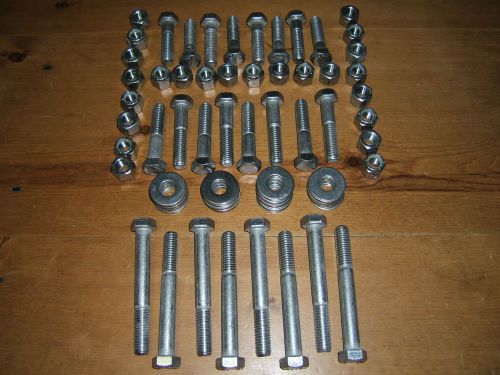 1/2-13 hex cap bolts kit w/washers,lock nuts stainless steel (96 pcs) for sale