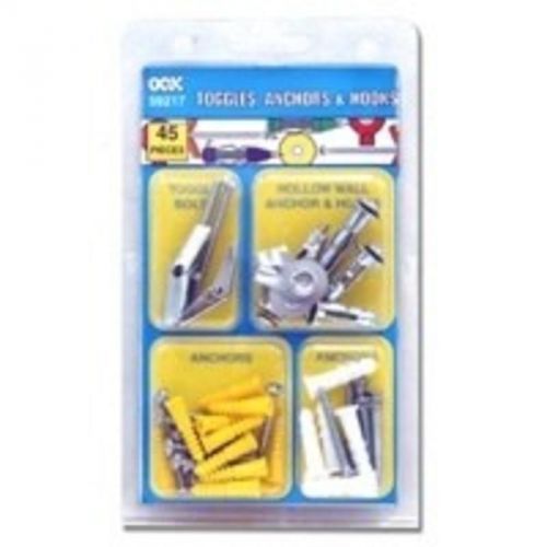 Kt Mollies Togg and Anch 45Pc THE HILLMAN GROUP Anchors - Toggle Bolts 59217