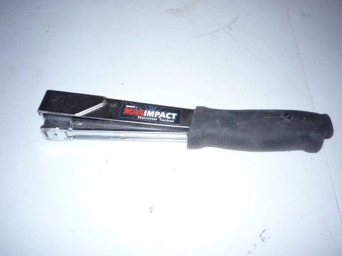 Heavy duty hammer tacker fastener  stapler by max impact for sale