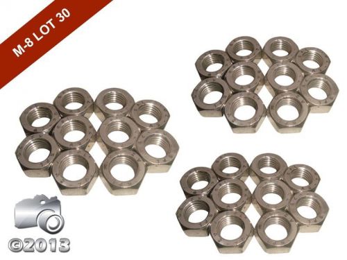 Heavy duty-m 8 hexagon hex full nuts a2 stainless steel din 934-pack of 30 pcs for sale