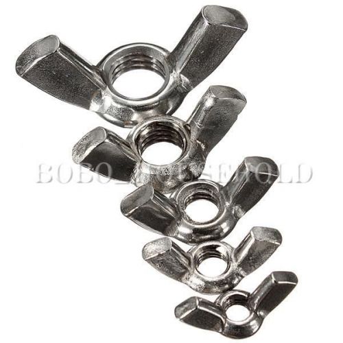 10Pcs M4 Metric Stainless Steel Butterfly Wing Nuts Thread Screws Zinc Plated
