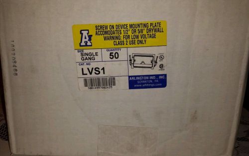 Arlington industries lvs1 single gang device mounting plate low voltage 50 pack for sale