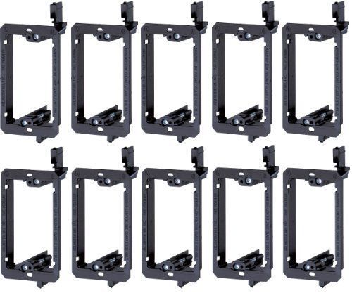 NEW Arlington LV1-10 Low Voltage Mounting Bracket  1-Gang  Black  10-Pack