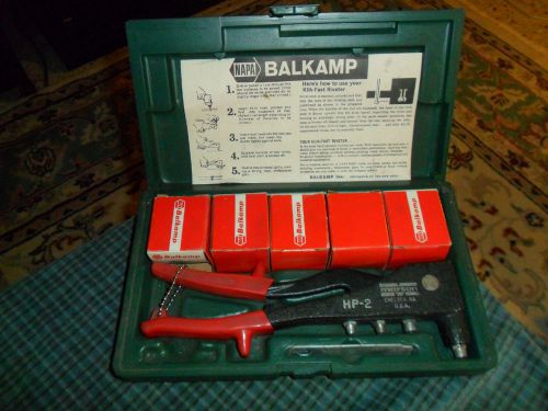 Napa balkamp hp-2 rivet kit w/ case rgs100 marson gun heavy duty needs rivets for sale