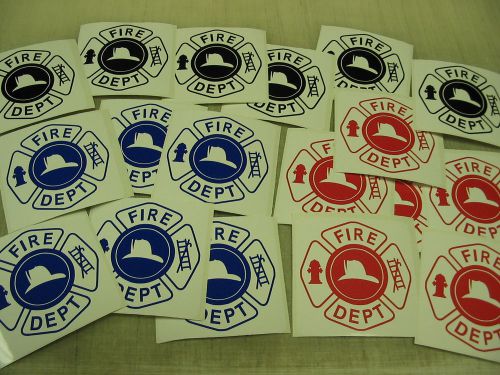 FIRE DEPARTMENT DECAL LOT Sticker 4 Wholesale Helmet Fireman EMS EMT Car Truck