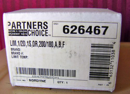 Partners Choice #626467 Limit Switch Nordyne Gibson Maytag Miller NEW in Box