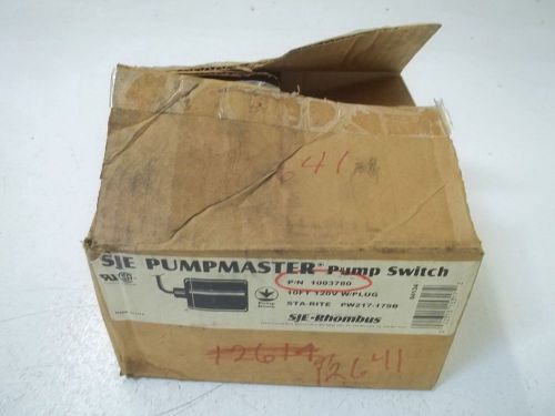 SJE PUMPMASTER 1003780 *NEW IN A BOX*