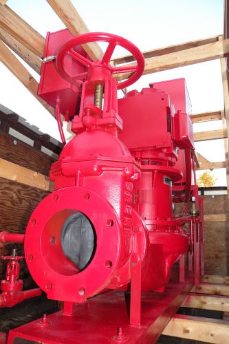 Nos armstrong 43pf vertical 1000 gpm fire pump w/ 40hp motor transfer box 8x8x13 for sale