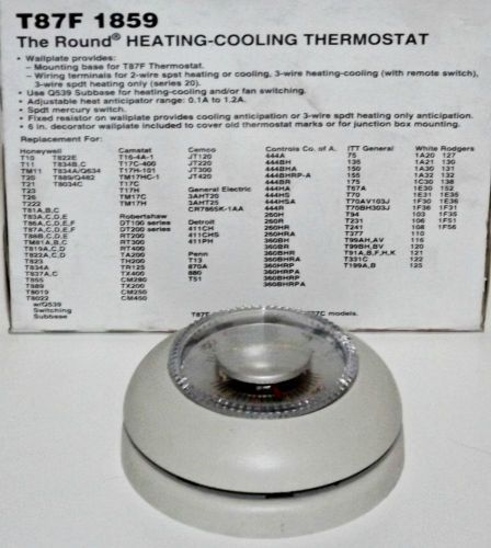 Super Tradeline T87F 1859 The Round Heating Cooling Thermostat
