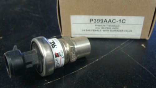New overstock johnson controls p399aac-1c pressure transducer 0 -100 psis 5vdc for sale