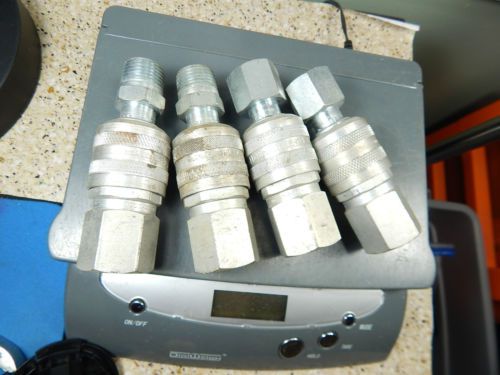 Mixed lot 4 sets areoquip-fd-40 series 08 quick connect fittings w/perfecting-4d for sale