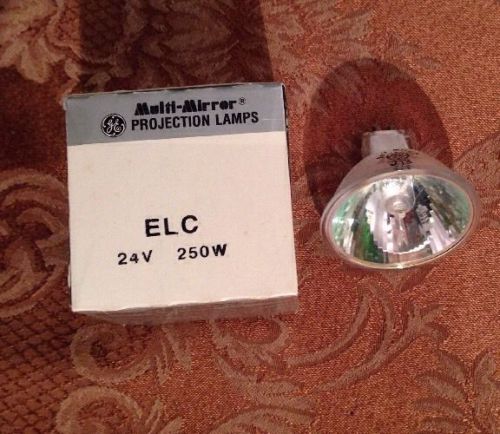 New in Box GE ELC Multi-Mirror Projection Lamp Bulb 250w 24v Lot of 2 #1256