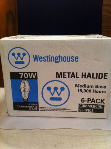 Westinghouse 6 Pack Metal Halide 70W Medium Base Commercial Service 15,000 Hrs!