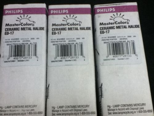 philips master color ceramic metal halide ed-17... 3 bulbs 1 low price