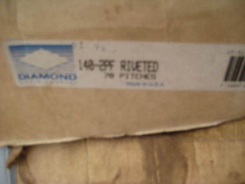 Diamond Brand Chain # 140-2PF Riveted , Double , 10&#039; length , New , (T1F)