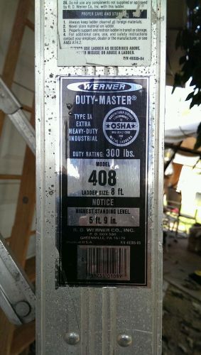 Werner ladder Ultra Pro Model 408 8&#039;  ft