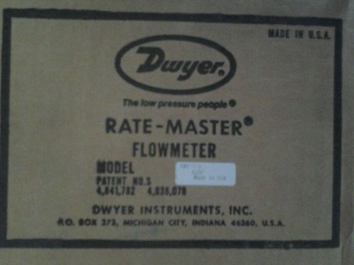 Dwyer rate-master flowmeter water meter brass rmv-3-3