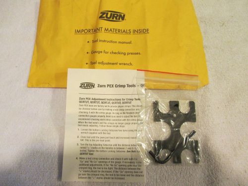 Zurn crimp tool guage w/wrench - new for sale