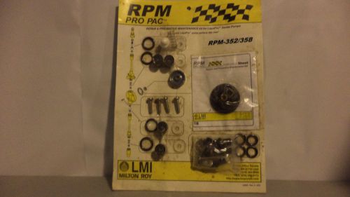 LMI Milton Roy RPM PRO PAC Pump Repair / rebuild kit 352 /358 NEW! Free Shipping