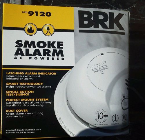 BRK SC9120 SMOKE ALARM DETECTOR NIB! AC POWERED