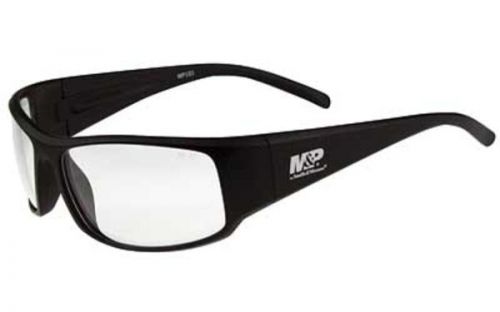 Radians MP101 S&amp;W Glasses Black Matte Frame Clear Anti-Fog Lenses MP101-11C