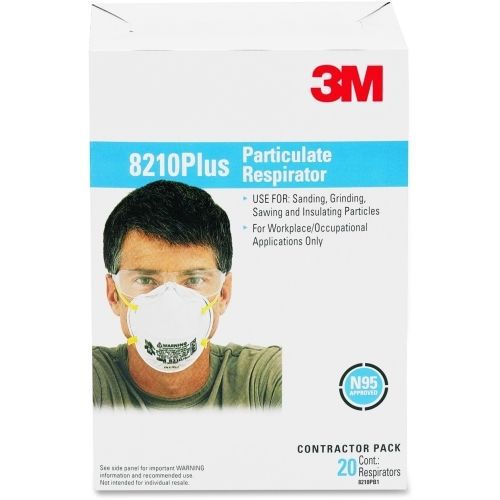 3m particulate respirator mask - 20/ box - white for sale