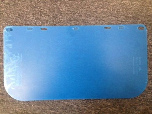 North a8150/40 petg face shield window blue visor 8x15.5 .040mm (1) new! for sale
