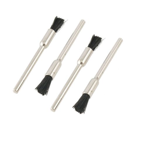 4 pcs 0.23&#034; diameter 3mm shank bristle end brush for rotary tools die grinder for sale