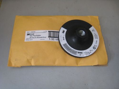 New 3m 9145 4-1/2&#034; diameter 5/8&#034;-11 female thread hook &amp; loop disc pad holder for sale