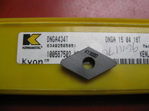 DNGA434T KY3000 KENNAMETAL CERAMIC KYON TURNING (PROFILE) INSERTS
