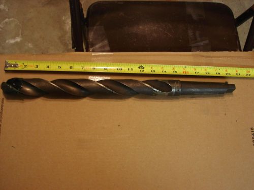 Taper Shank Drill 1  15/32  x 20&#034; overall Union Twist Drill made in USA