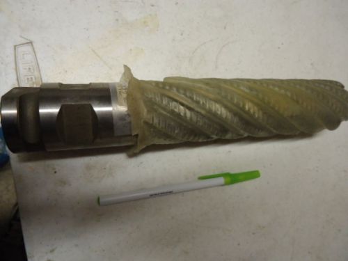 End mill, roughing 2&#034; dia.usa 8&#034; cut, 8 flute near-square end refurb, for sale