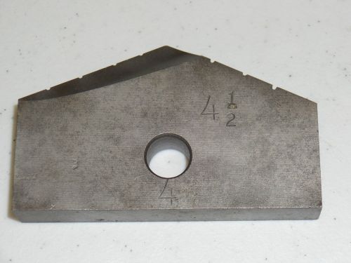 4-1/2&#034; INCH SPADE DRILL BLADE - STRAIGHT BOTTOM - EXCELLENT CONDITION