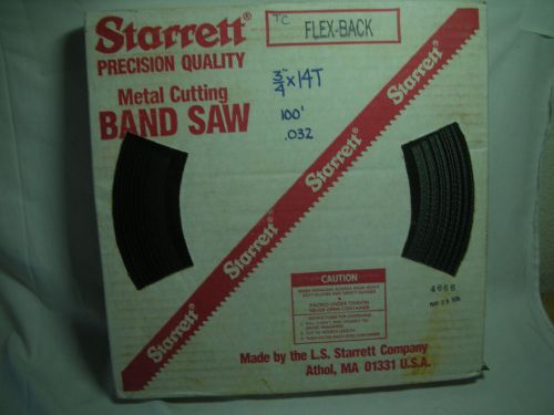 100ft Starrett Band Saw Roll  Premium  3/4&#034; x 14 Tooth NEW !!!