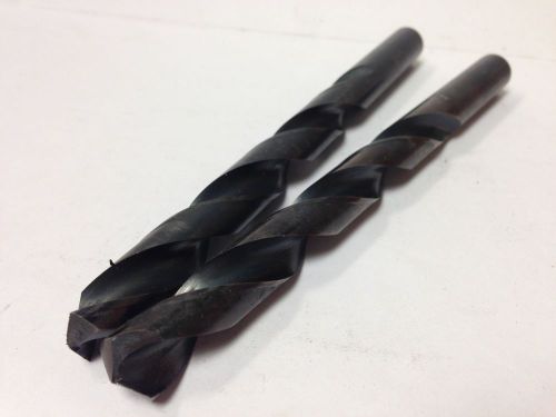 Lot of 2 size 1/2&#034; dormer hss high speed steel machining drill bits us #18 for sale