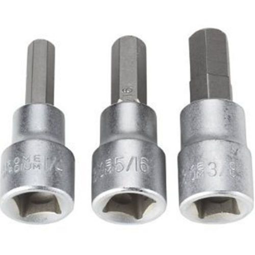 Performance tool disk brake caliper hex bits - 3/8in. drive, 3-pc. set for sale