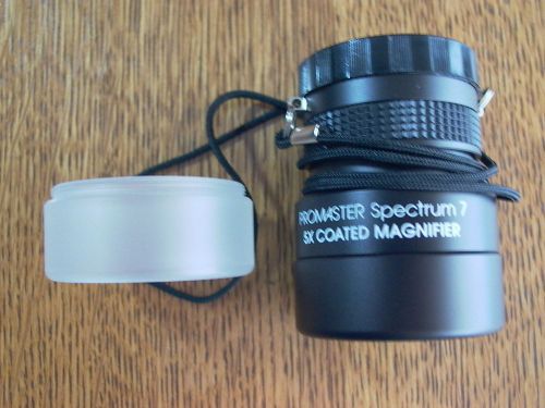 PROMASTER 5 X (POWER) MAGNIFYING LOUPE PHOTOGRAPHY, STAMPS, JEWLERY OR HOBBY