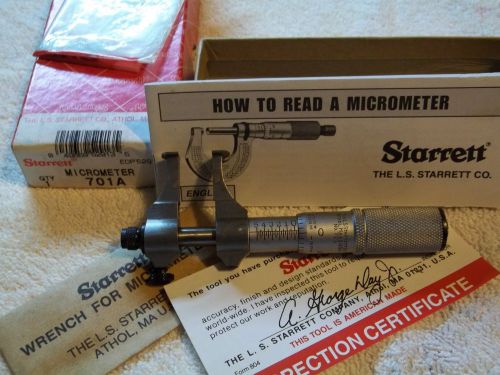Starrett id groove micrometer  model #701a for sale