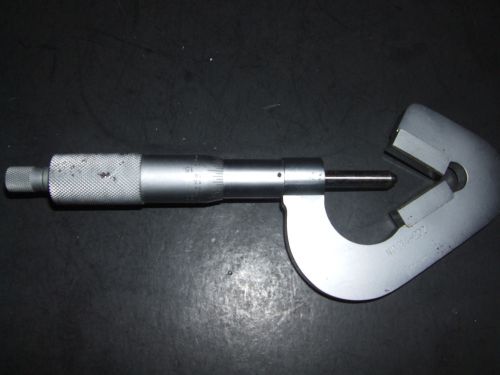 Mitutoyo - v anvil .093&#034; to 1&#034; - micrometer - model no. 114-202 - used for sale