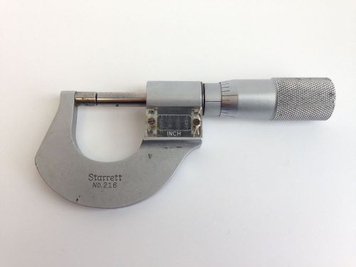 Starrett Model 216 0-.800 Micrometer With Read Out. No. 216