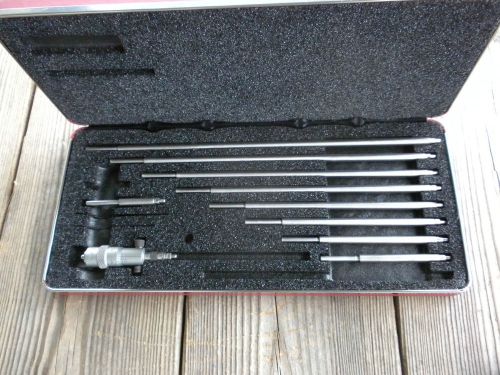 Starrett Inside Micrometers 2&#034;-12&#034; 124 Series Set #8004