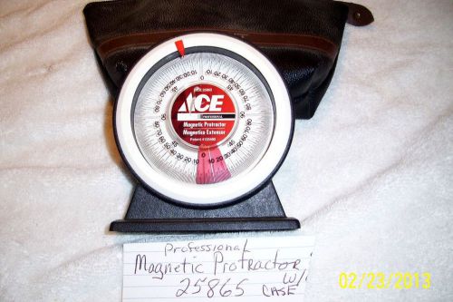 Ace Magnetic Protractor w/ Case 28565   #  207