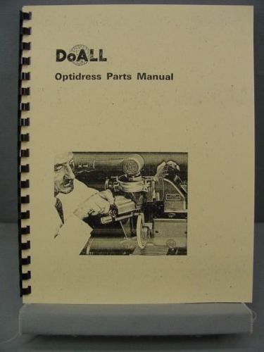 DoAll Optidress Parts Manual