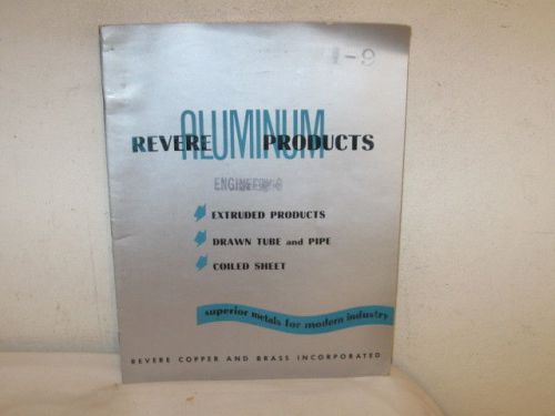 Antique 1949 Revere Aluminum Products 18 Page Brochure VFC